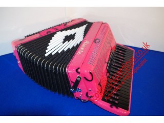 Aliante 3 voice decorated pink piano accordion normally £1099